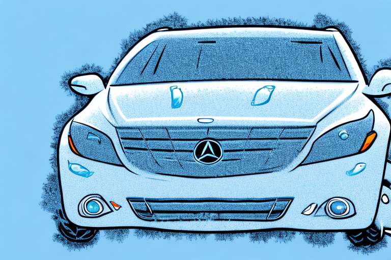 A car parked outdoors on a frosty morning