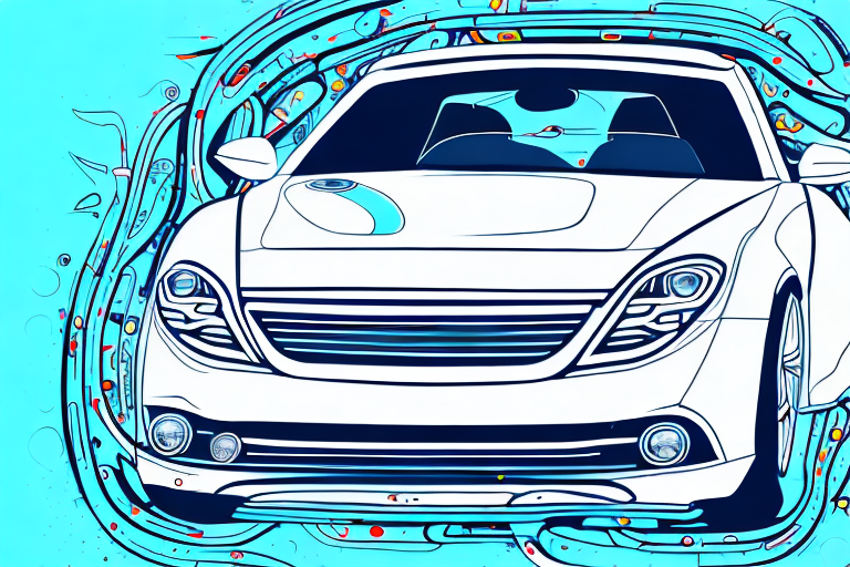 A car with a shiny