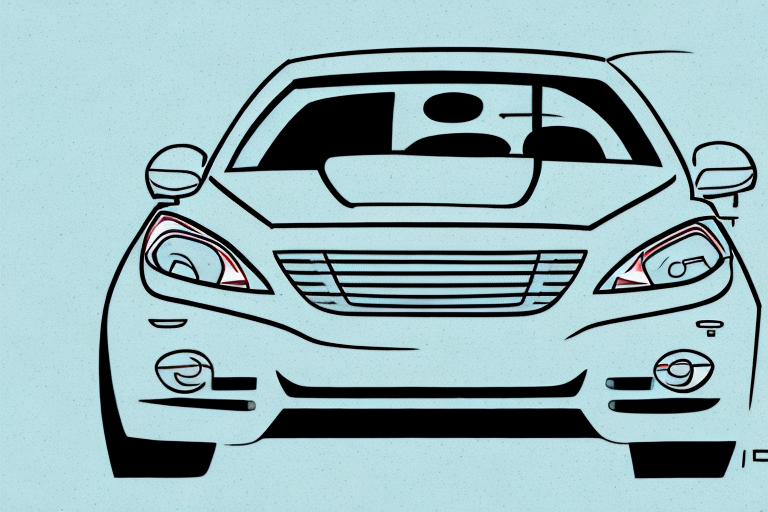 A car with different highlighted parts like the engine