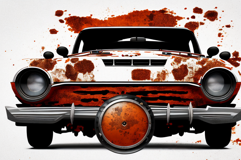 A car with half of it being protected by a visible shield