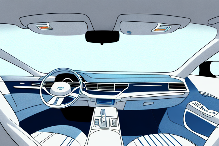 An interior of a car with visible moisture on the windows and upholstery