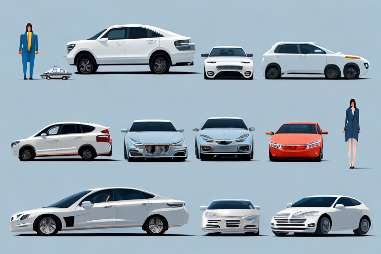 Several top model family cars