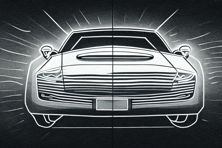 A car on a dark road