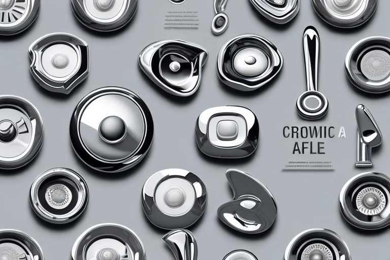 A variety of chrome objects