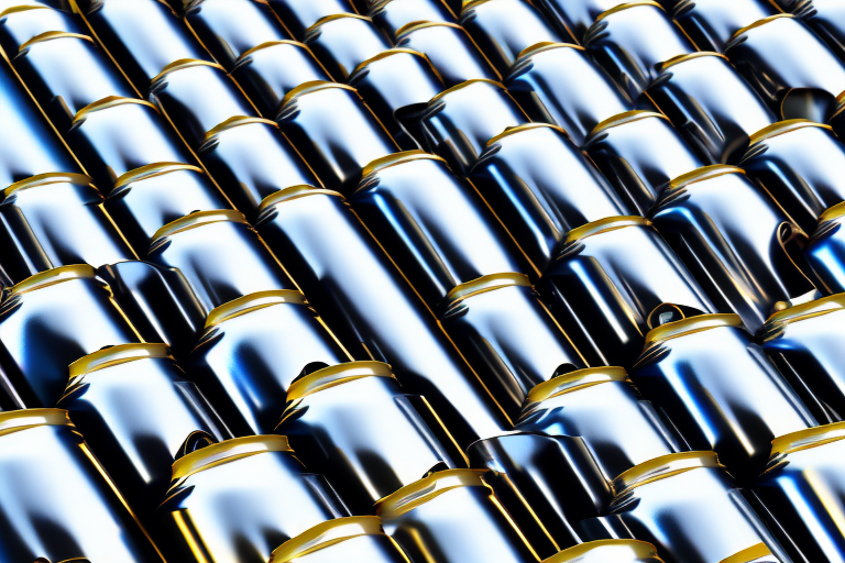 Several metallic spray paint cans in different colors