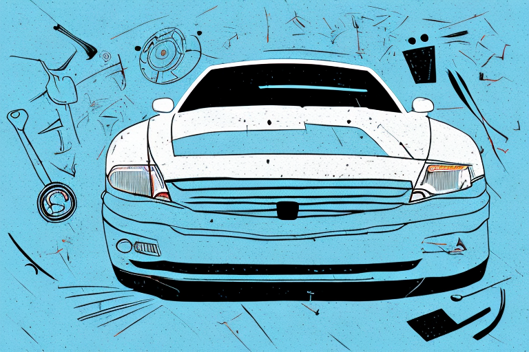 A car with visible scratches on its surface