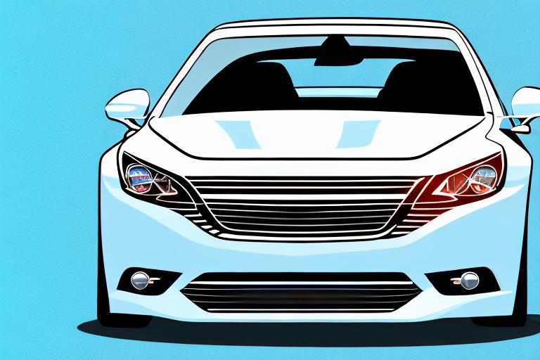 A car with a vibrant