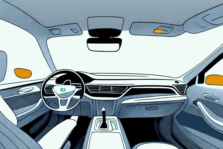 A car interior being meticulously cleaned