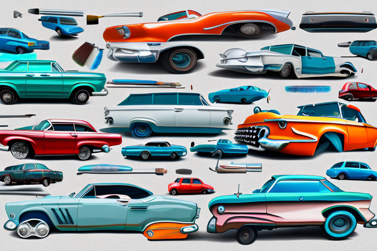 Various cars in different colors