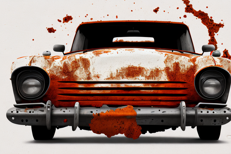 A car with visible signs of surface rust