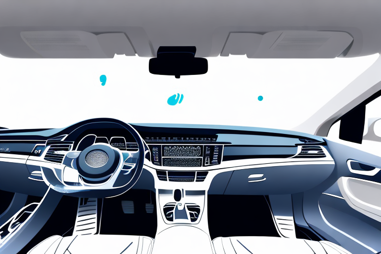 The interior of a car