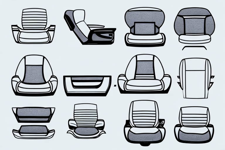 A car seat with an installed thigh support cushion