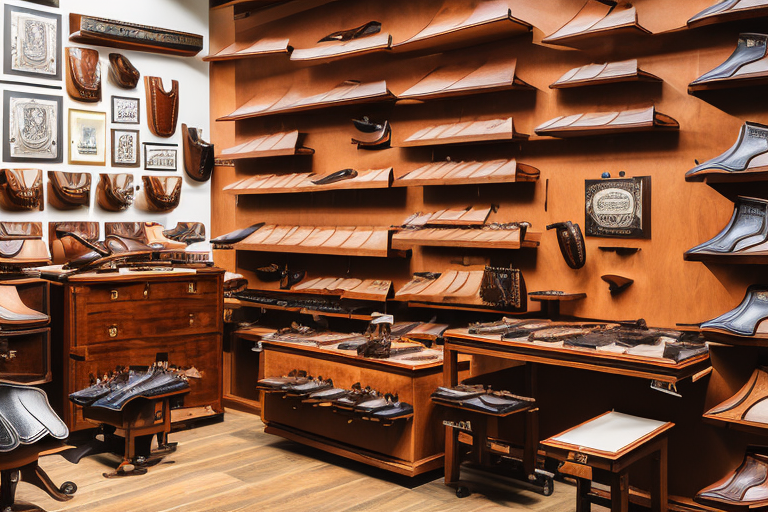 A traditional saddle shop in stuttgart