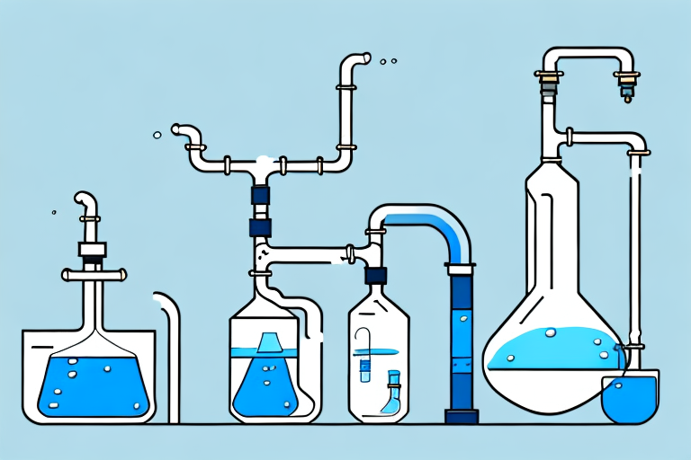 A laboratory setup showing a heat source