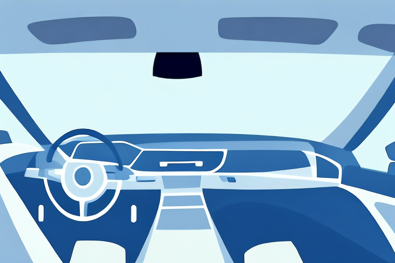 A car interior focusing on the windshield