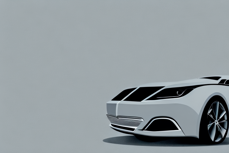 A sleek and stylish matt grau (matte gray) car parked on a scenic route