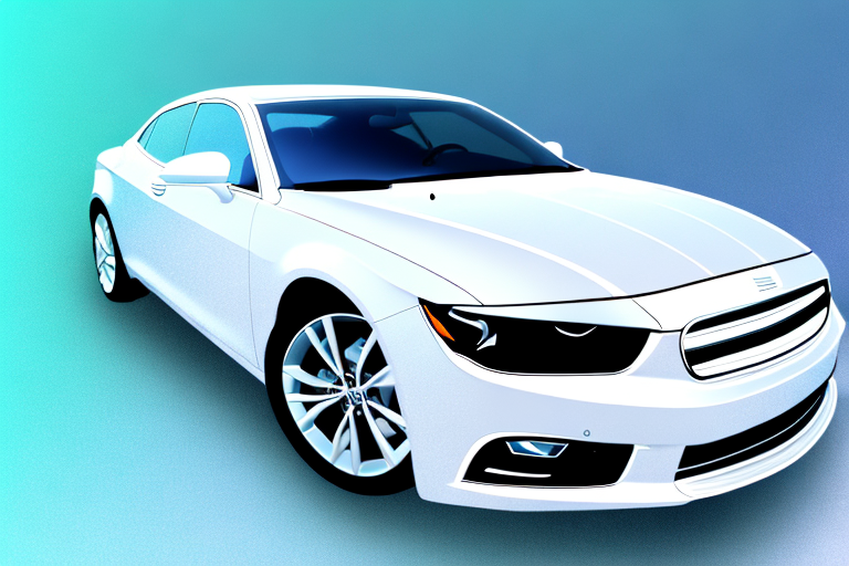 A sleek car covered in white wrap foil