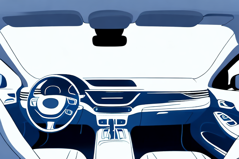 A car interior on a cold day