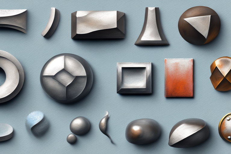 Various metal objects in different stages of being sanded down and painted