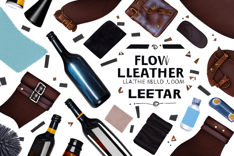Various leather items such as a jacket