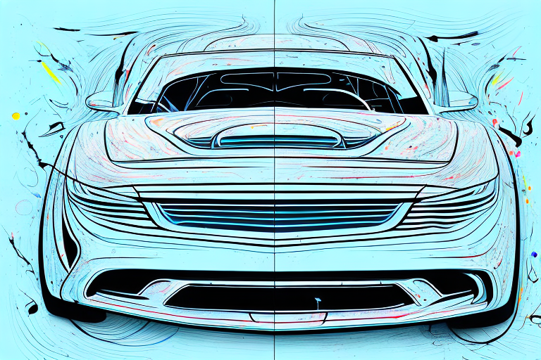 A car with a noticeable scratch on one side and the same car looking pristine on the other side