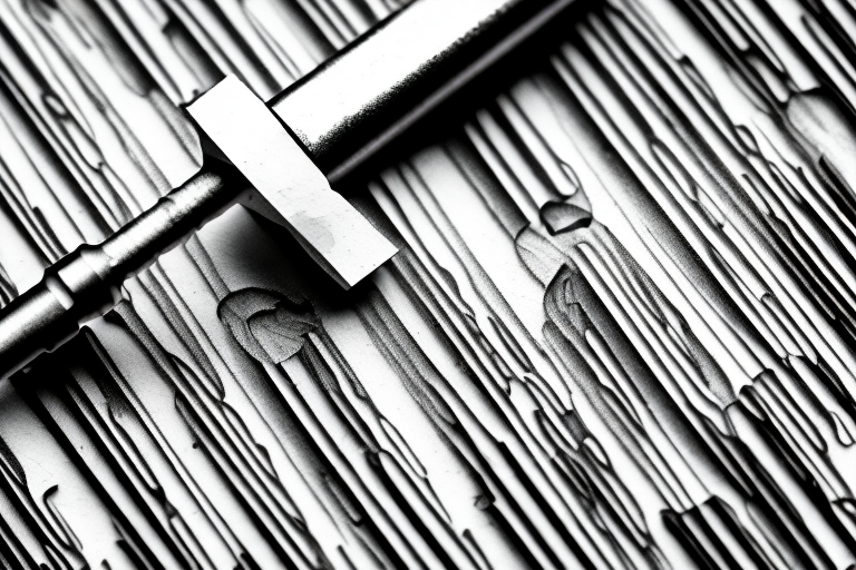 A screwdriver applying pressure to a tight screw embedded in a piece of wood