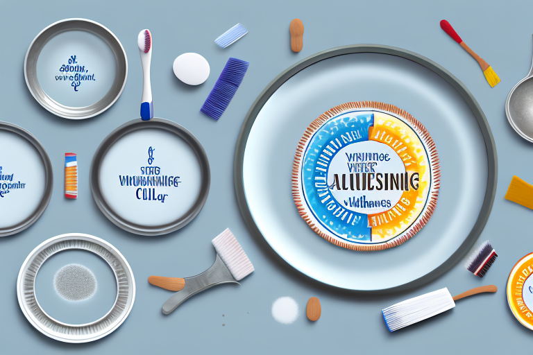 Various household items like vinegar