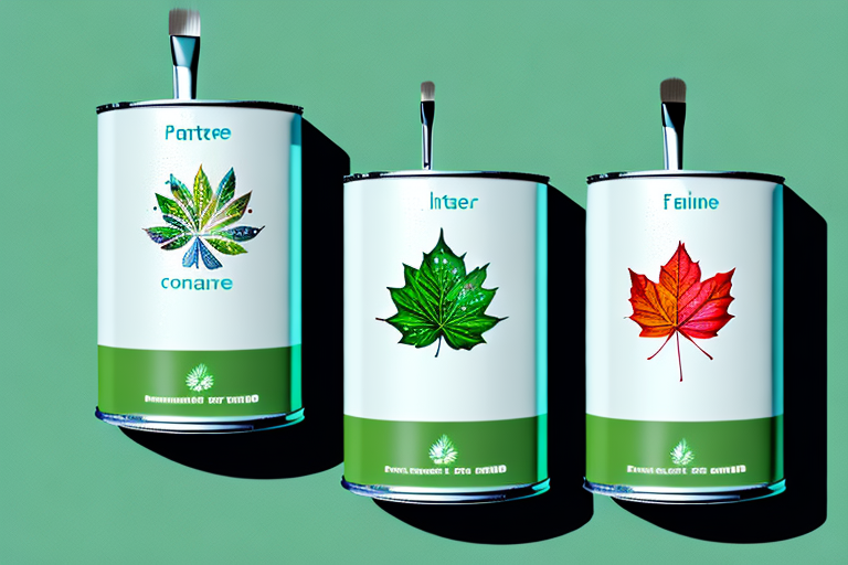 Two paint cans side by side