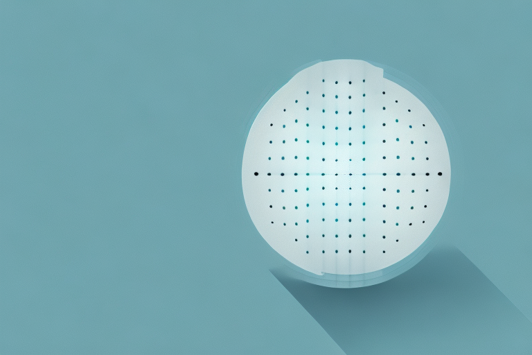 An air filter with visible particles being trapped