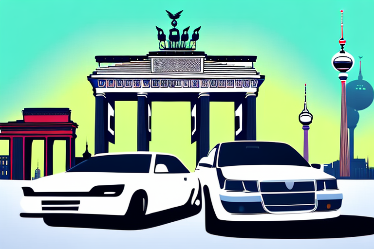 Several cars with different types and colors of car wraps