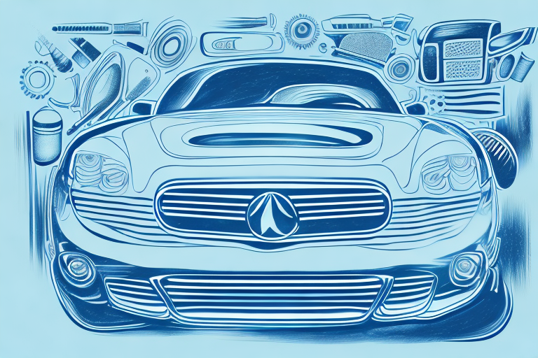 Various car care products like polish