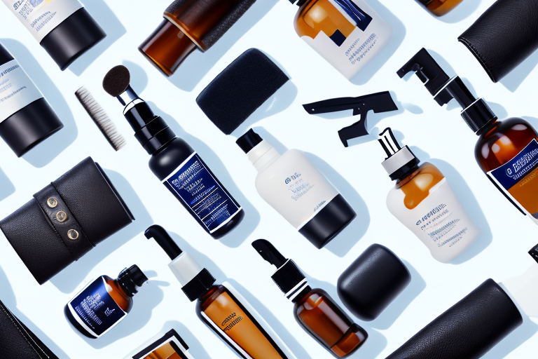A variety of leather care products such as creams and sprays