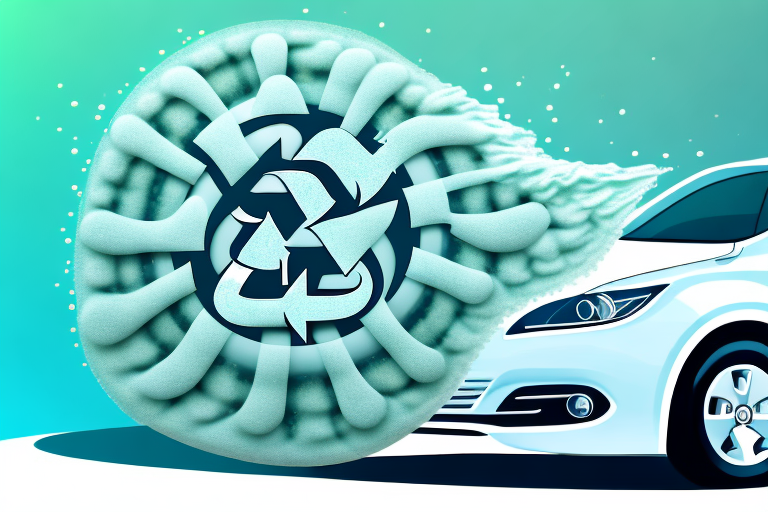 A car being cleaned with eco-friendly