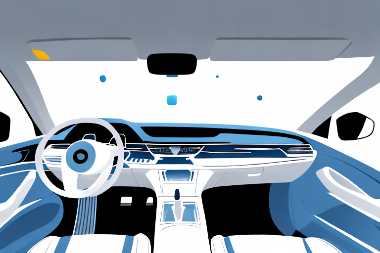 The interior of a car