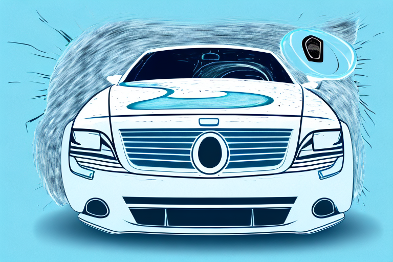 A car with noticeable scratches on one side and a pristine
