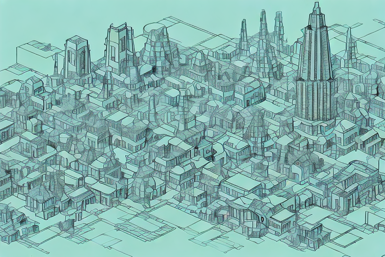 The town of poseritz with a focus on various architectural structures