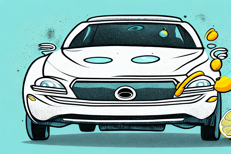 A car with insect residues on the windshield and bumper
