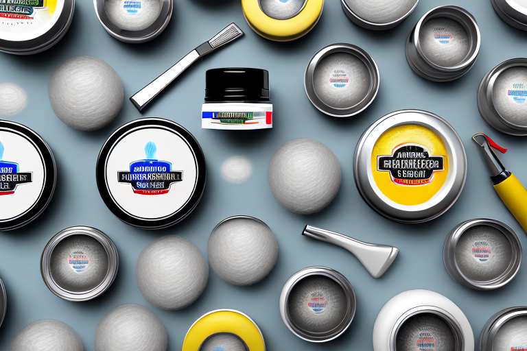 Various car scratch remover products lined up with a spotlight on the most effective one