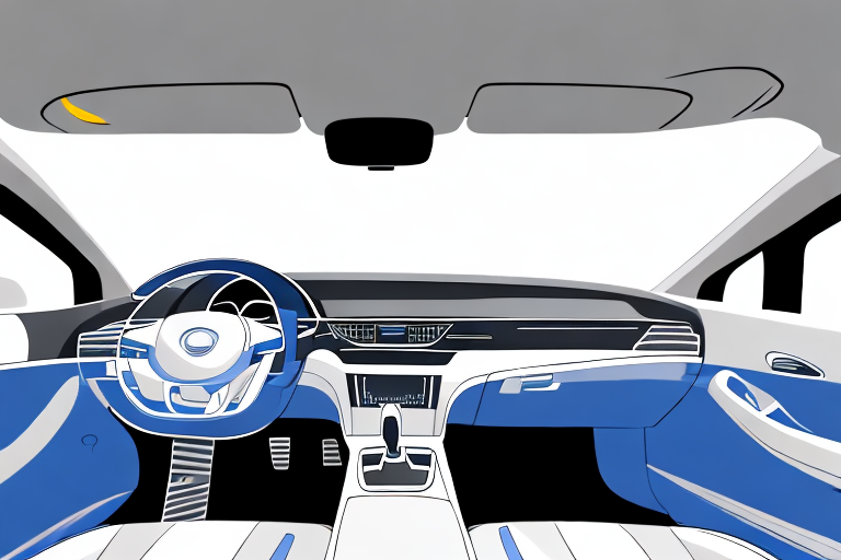 The interior of a car