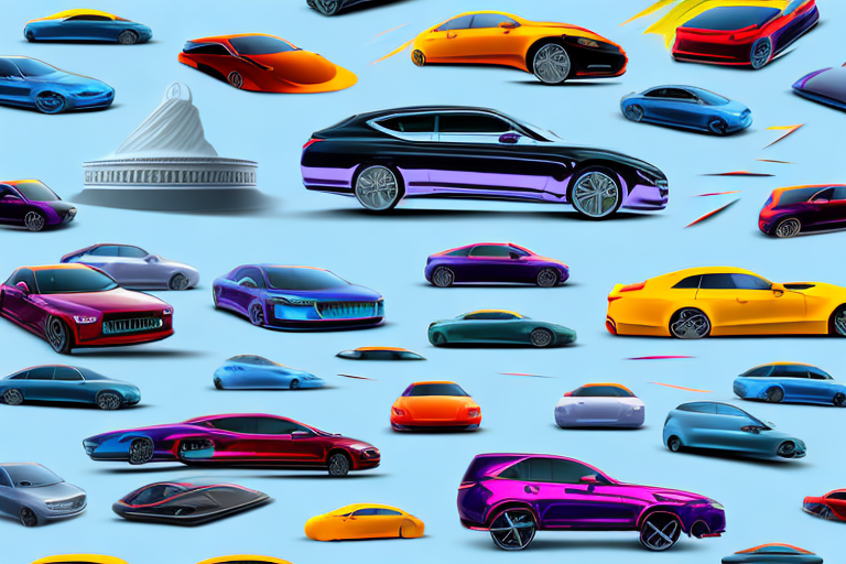 Several cars with different types of sleek