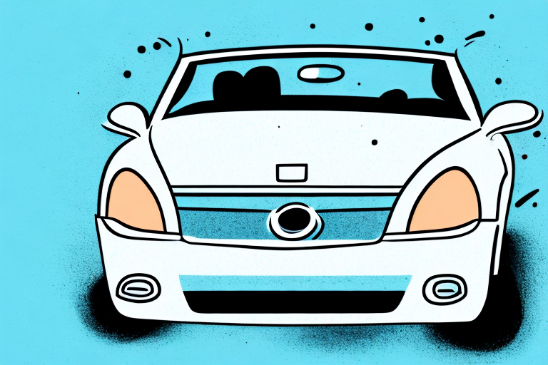 A convertible car with its top down