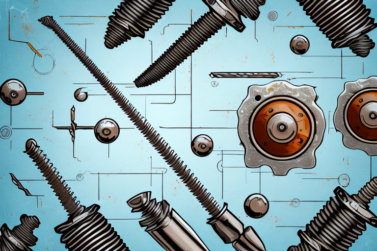 A rusted screw and a clean screw