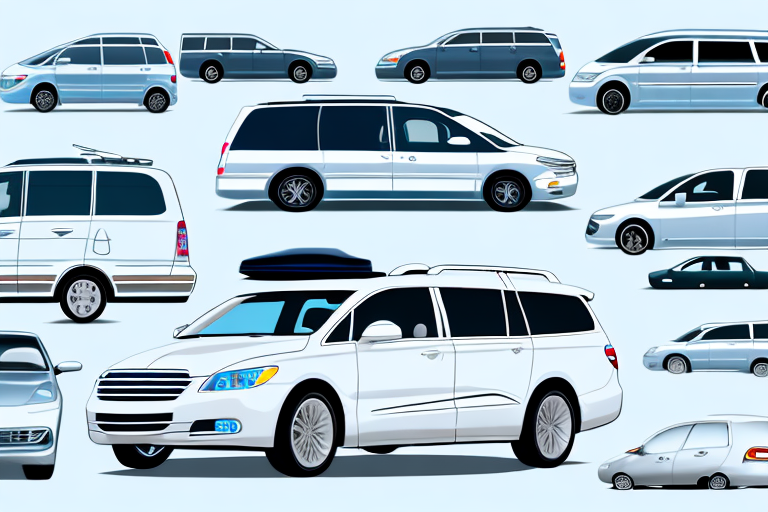 Several different types of spacious family cars