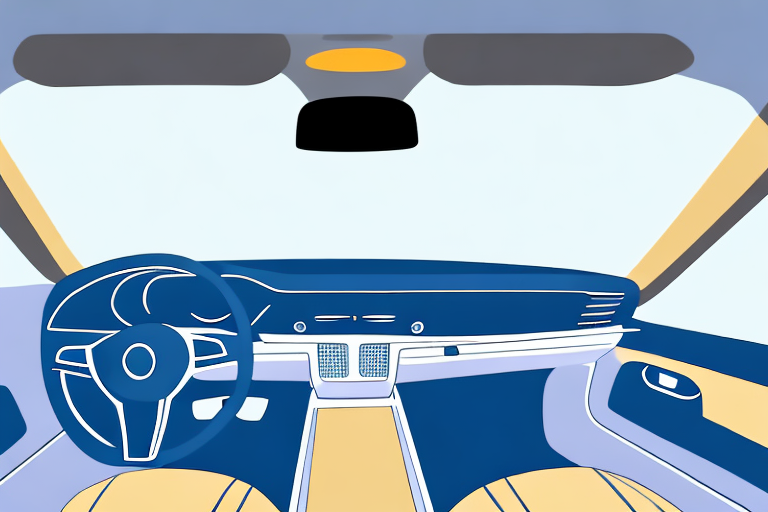 The interior of a car