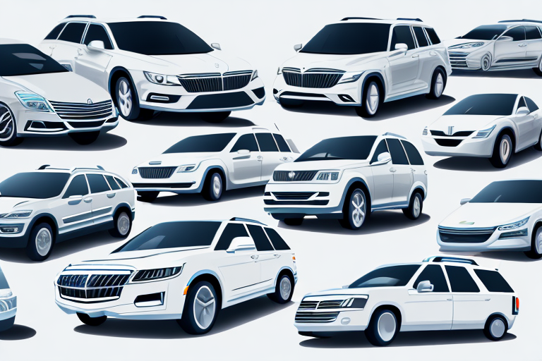 A variety of family cars