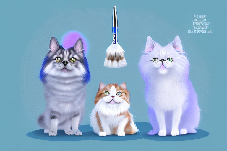 A magical pet brush with sparkling bristles