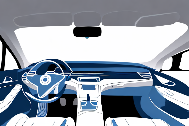 The interior of a car