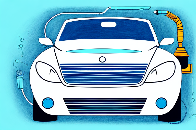 A car being detailed