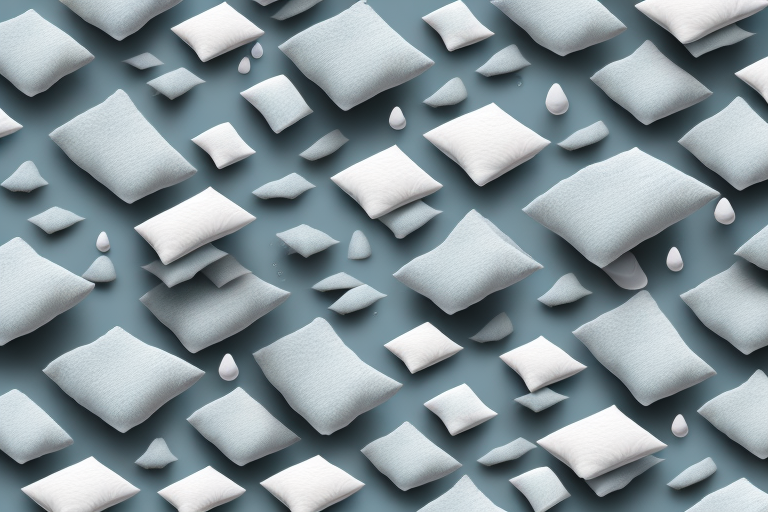 Several different types of moisture-absorbing cushions placed in various locations inside a car