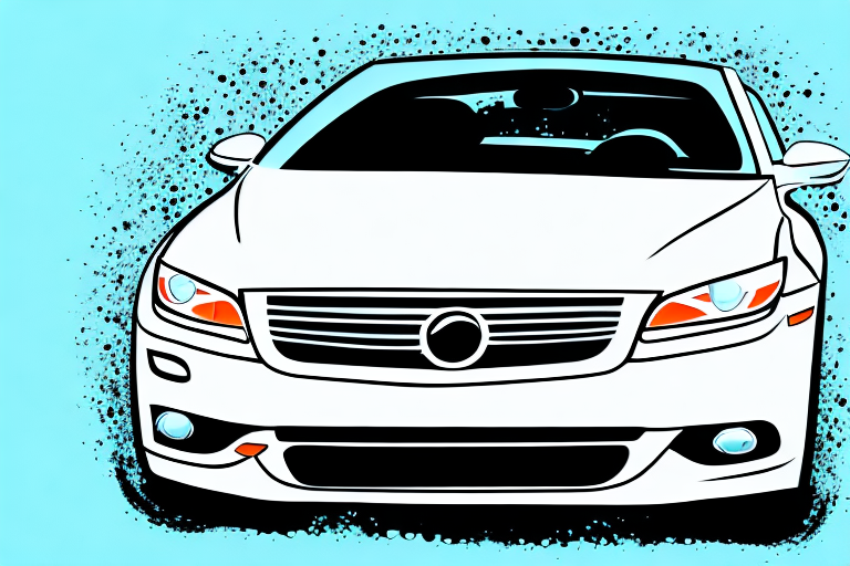 A car gleaming under the sun